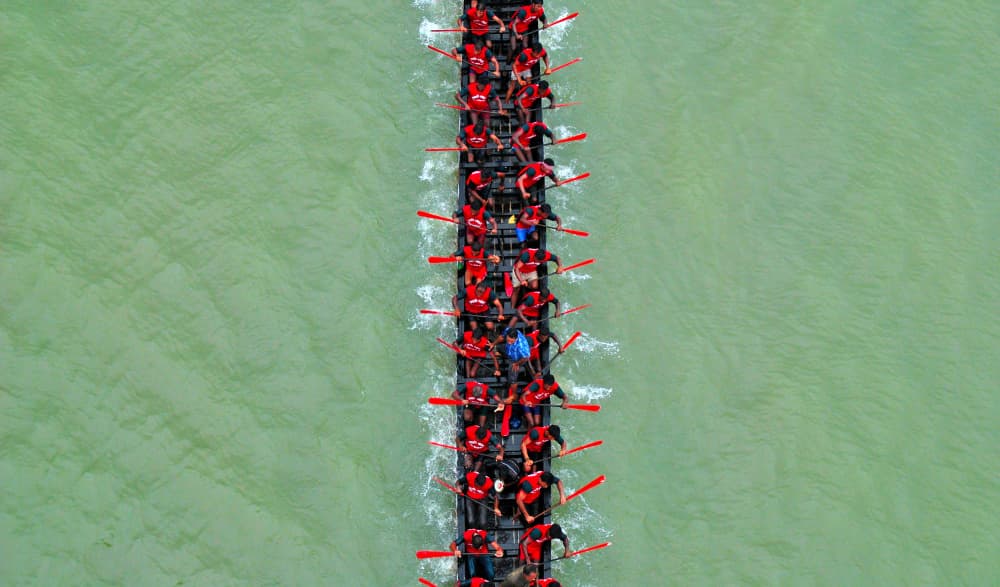 Dragon Boat Race by MD MAHABUB HOSSAIN KHAN — canvas wall art
