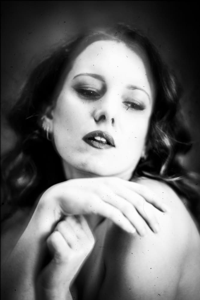 Sensual Monochrome Woman by Ruth Franke — canvas wall art