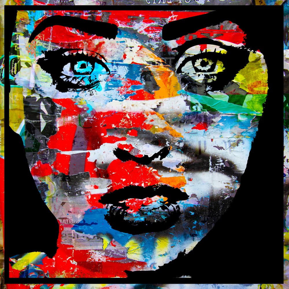 Colorful Urban Portrait by PASLIER Morgan — canvas wall art
