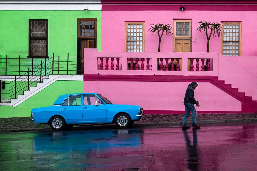 Colorful City Street Reflection by stephanusjs — canvas wall art