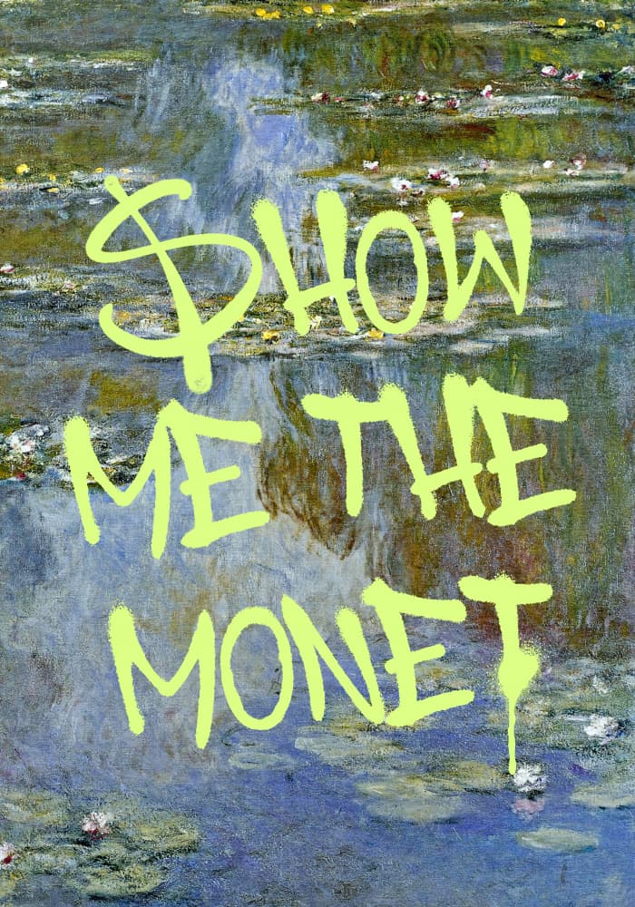 Monet’s Ironic Twist by Athene Fritsch — canvas wall art