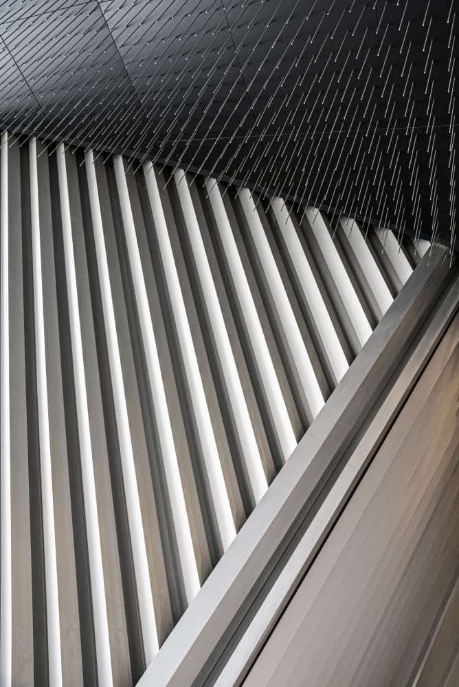 Sleek Architectural Geometry by Linda Wride — canvas wall art