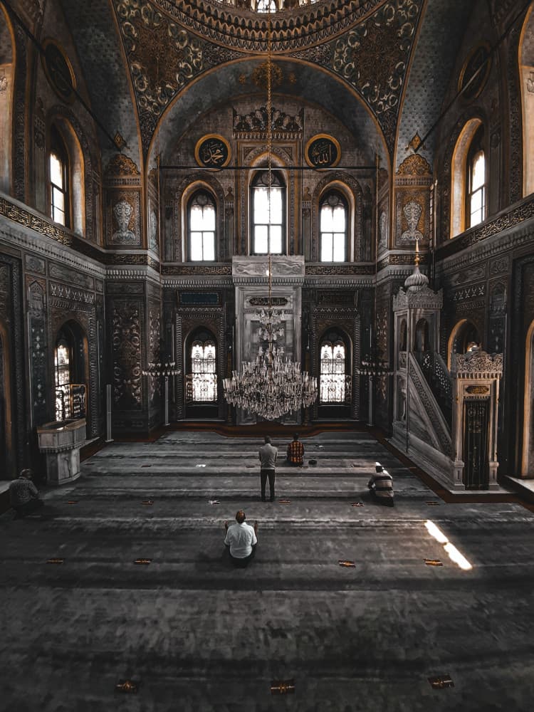 Peaceful Mosque Prayer by Noureddin Abdulbari — canvas wall art