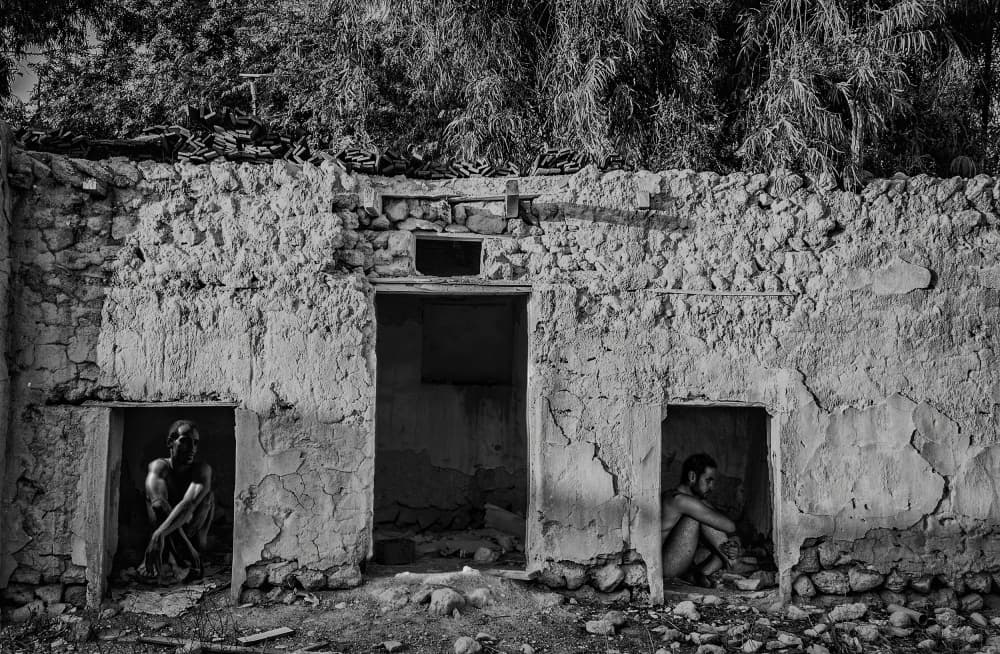 Solitude in Stone Walls by Babak Haghi — canvas wall art