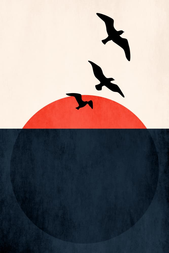 Sunset Breeze by Kubistika — canvas wall art