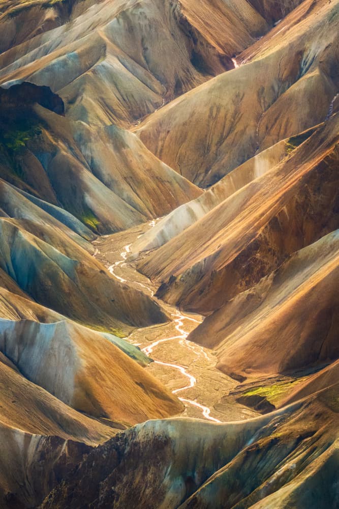Colorful Mountain Valley by Yuan Cui — canvas wall art