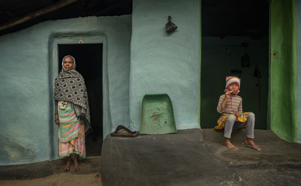 Village Home Life by Kumar Kranti Prasad — canvas wall art