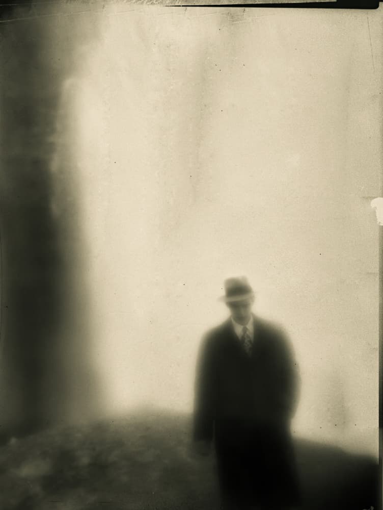Mysterious Man in Fog by Jeffrey Hummel — canvas wall art