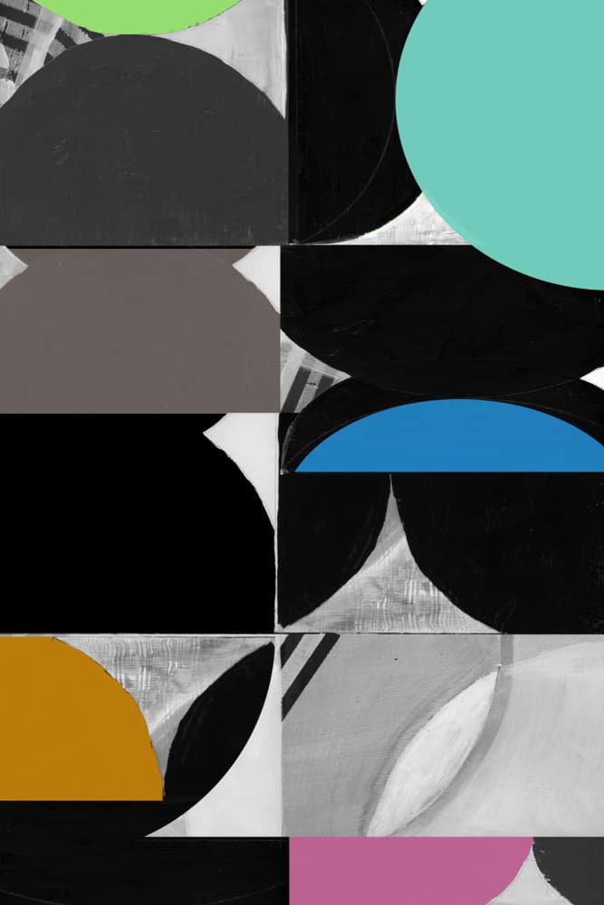 Geometric Color Blocks by cartissi — canvas wall art