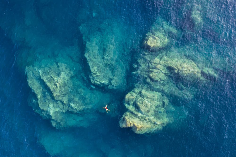 Floating In Clear Waters by Davide Lopresti — canvas wall art
