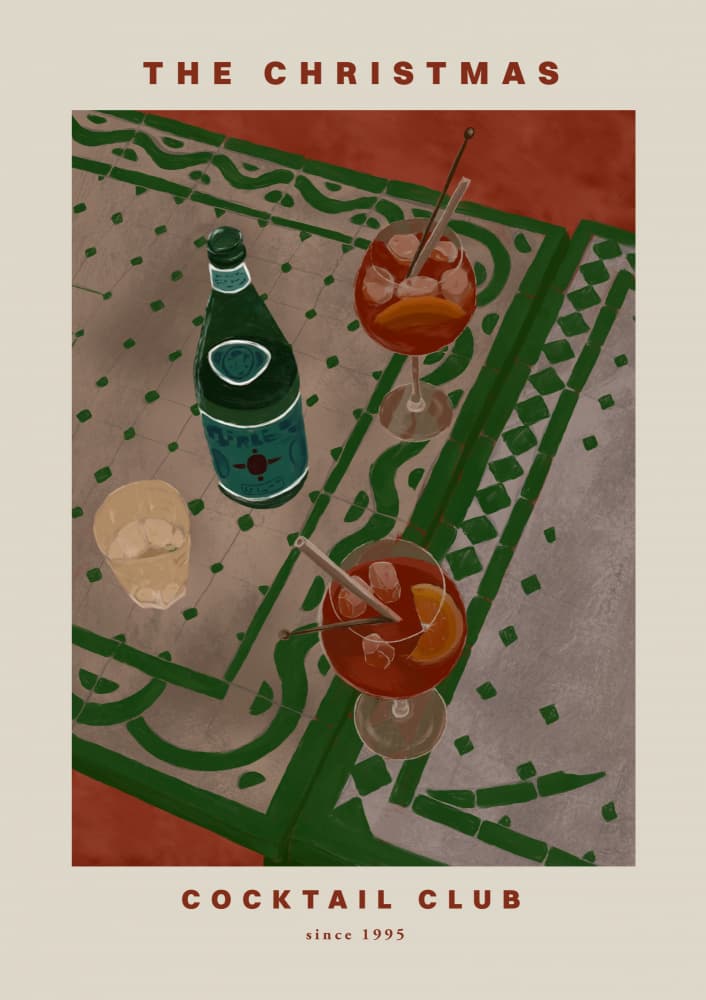Cocktail club by Treechild — canvas wall art