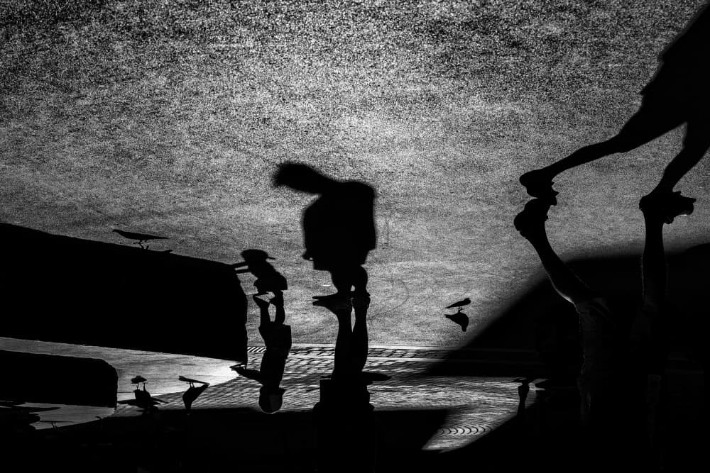 Reflected Urban Silhouettes by Aleš Klabus — canvas wall art