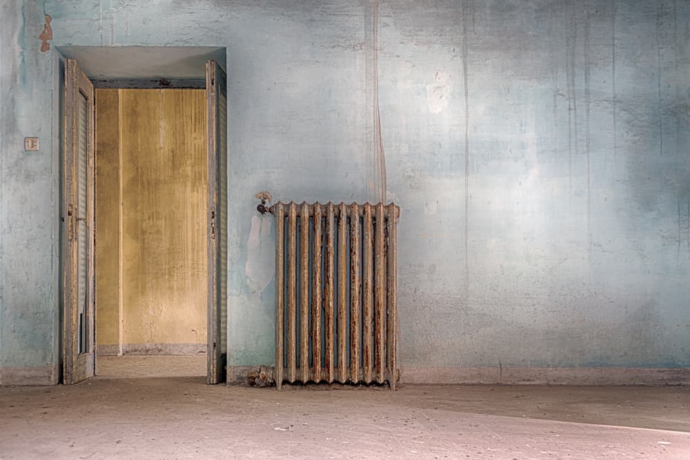 Abandoned Blue Room by Stefano Scappazzoni — canvas wall art