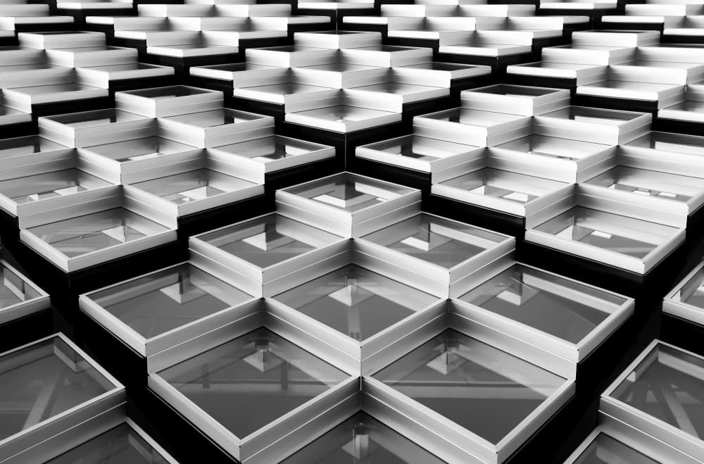 Reflective Geometric Pattern by Greetje van Son — canvas wall art