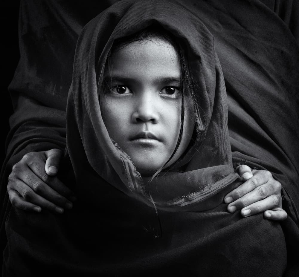 Girl's Intense Gaze by Arief Siswandhono — canvas wall art