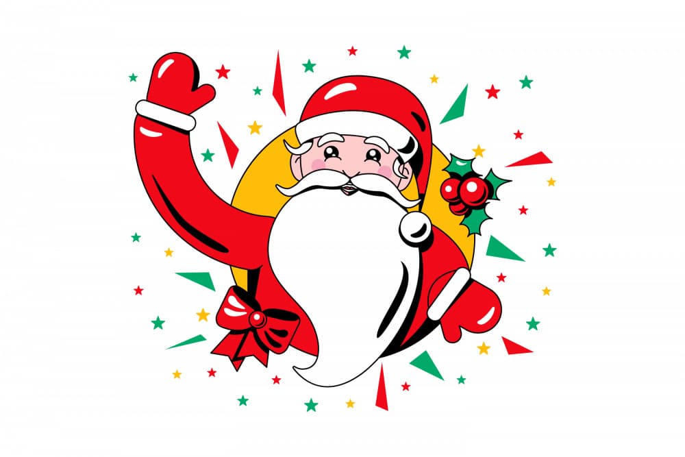 Jolly Santa Claus by Marika Barsrsind — canvas wall art