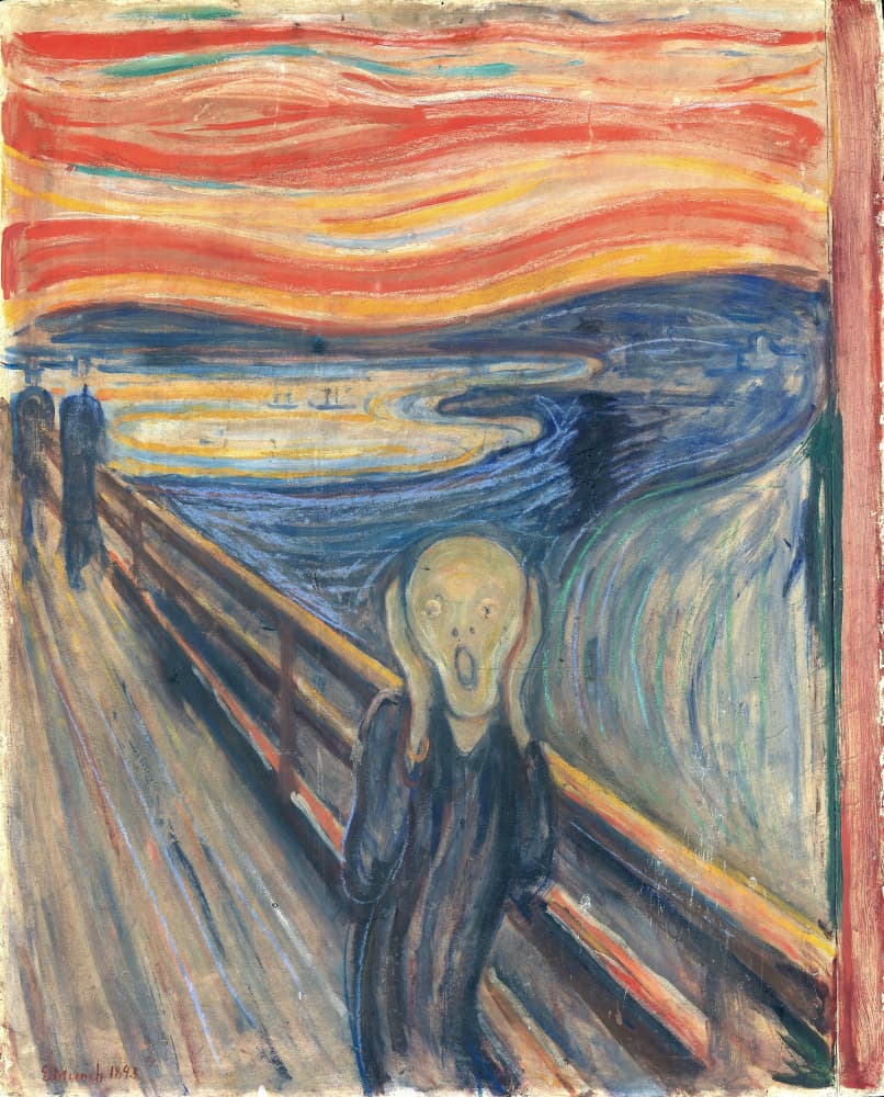 Skriet - The Scream by Edvard Munch — canvas wall art