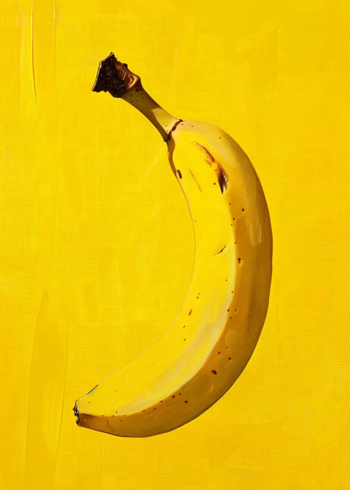Golden Yellow Banana by Andreas Magnusson — canvas wall art