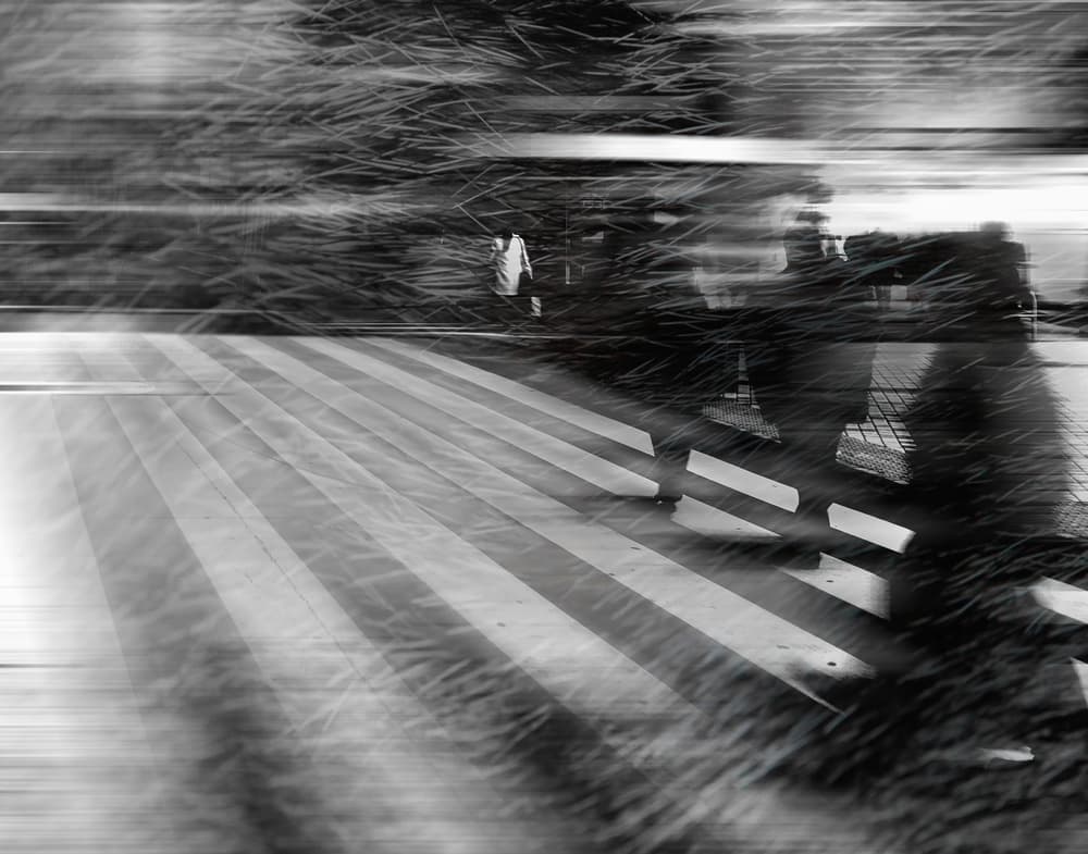 Dynamic Street Pedestrian by Carmine Chiriacò — canvas wall art