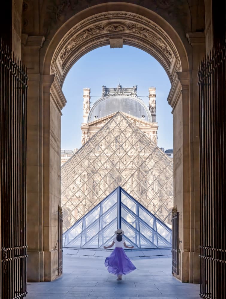 Paris Louvre Archway by Kenneth-Wei Zeng — canvas wall art