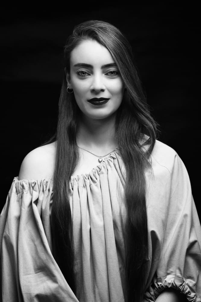 Monochrome Woman Portrait by Glamour Studio — canvas wall art