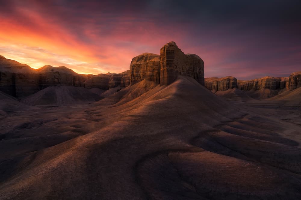 Dramatic Canyon Sunset by Ryan Dyar — canvas wall art