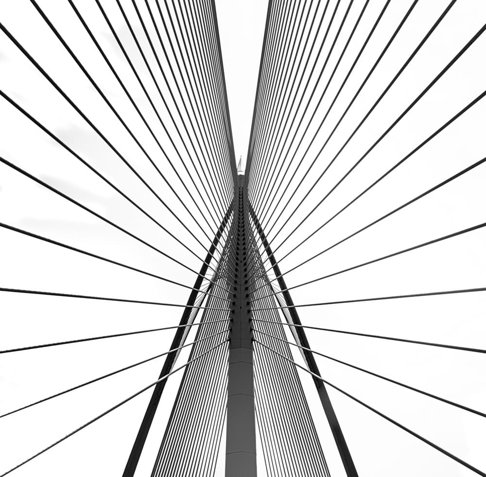 Converging Bridge Architecture by Ahmed Thabet — canvas wall art