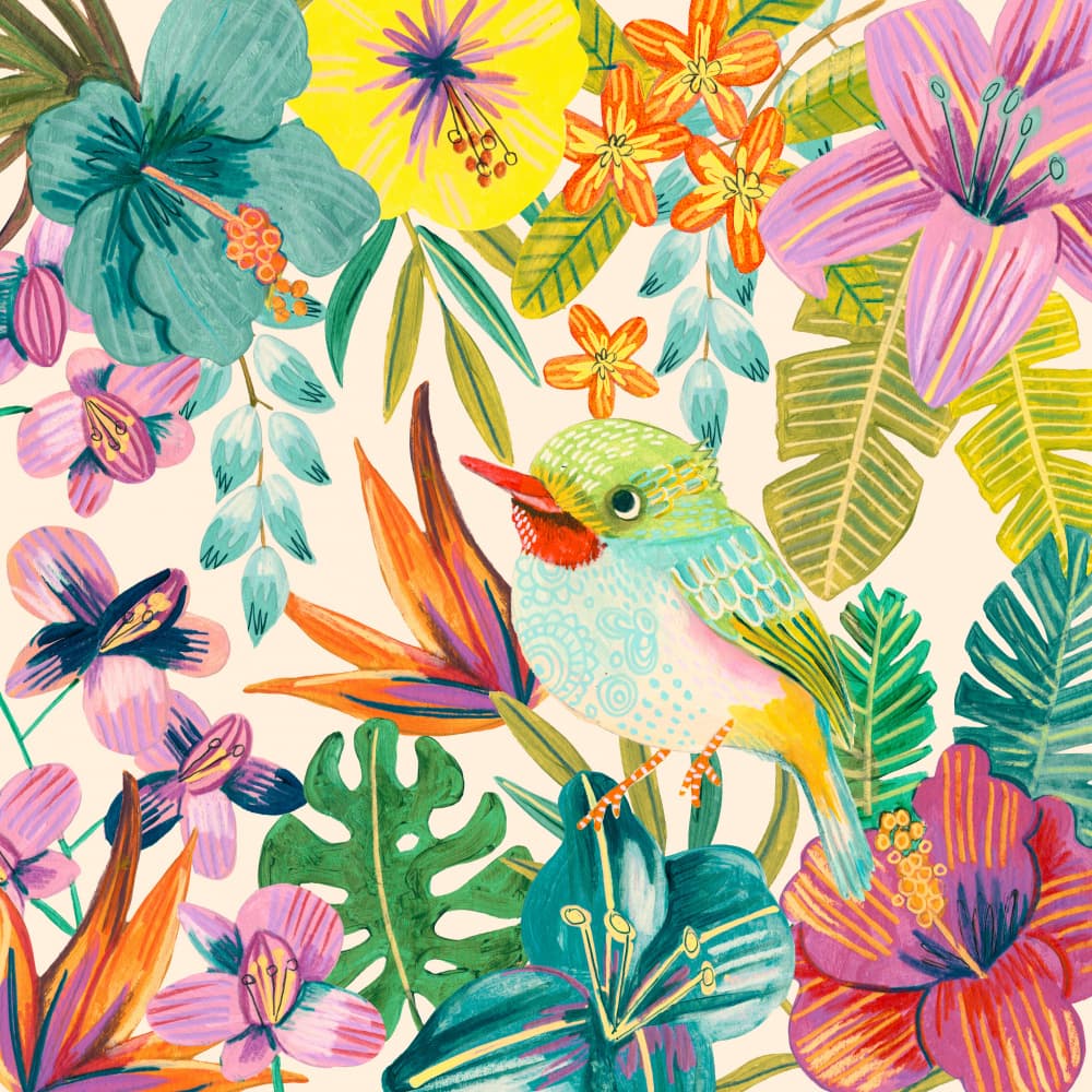Tropical Bird by Caroline Bonne Müller — canvas wall art