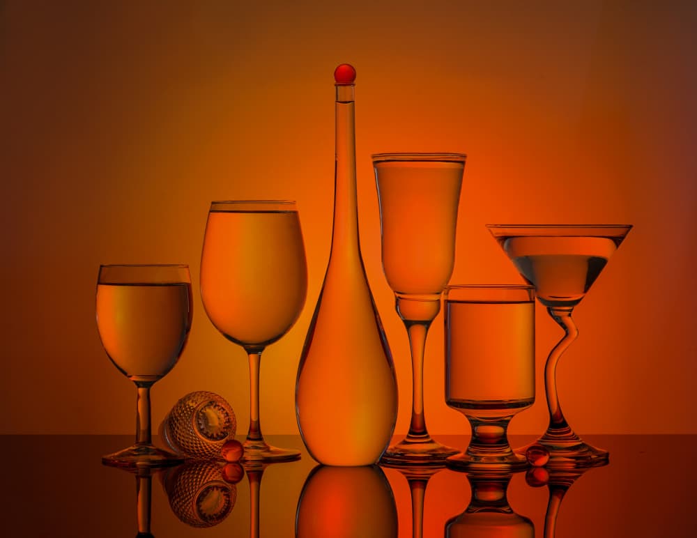 Warm Glass Reflections by Alice Sheng — canvas wall art