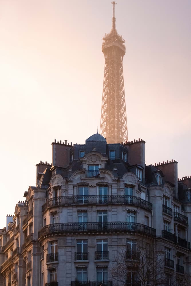 Parisian Golden Glow by Yochai Chodus — canvas wall art