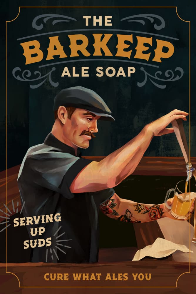 Barkeep Soap Poster 20x30 by The Whiskey Ginger — canvas wall art
