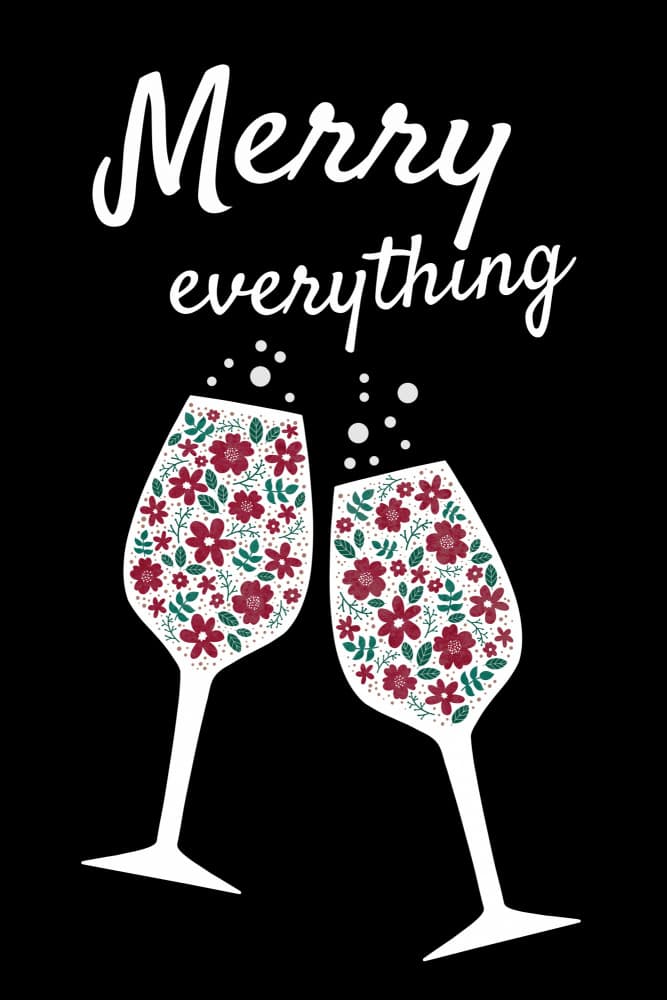Merry Everything Toast by EMELIEmaria — canvas wall art
