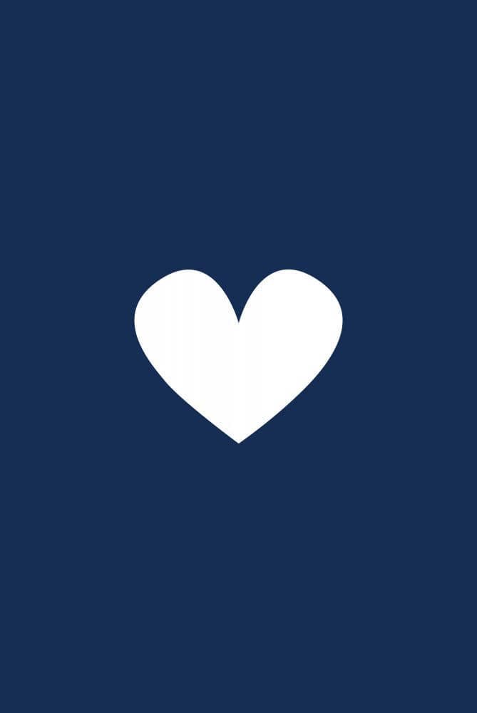 Simple White Heart by Oju Design — canvas wall art