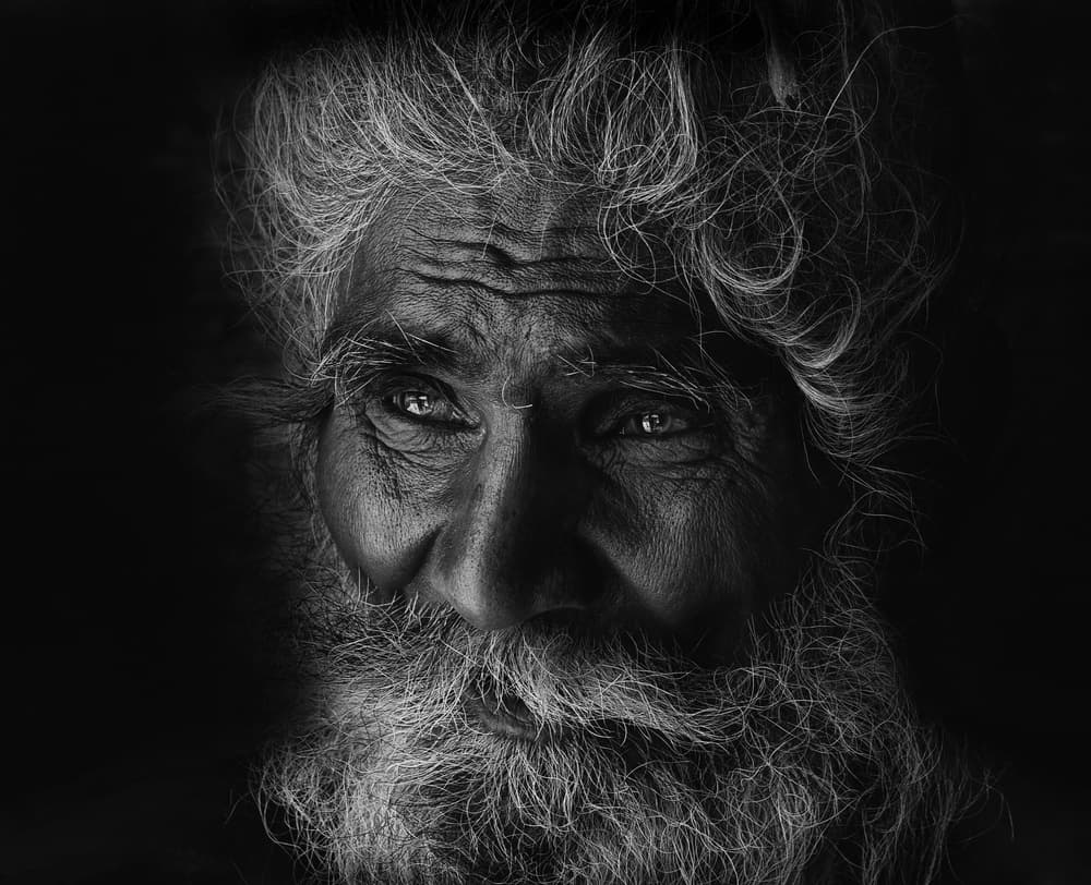 Wise Old Man by Lou Urlings — canvas wall art