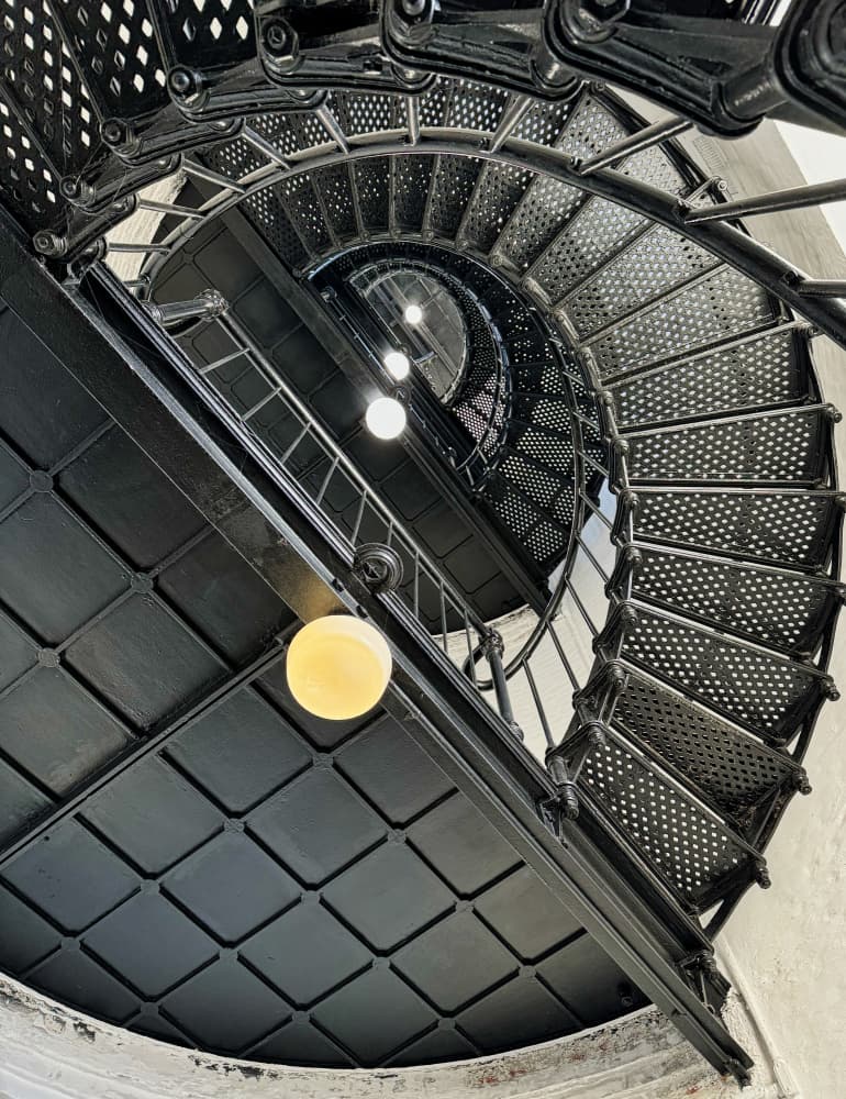 Elegant Spiral Staircase by Ronald Scott Johnson — canvas wall art