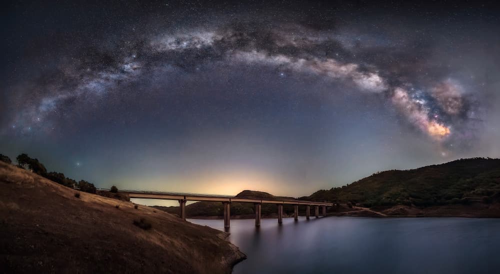 Milky Way Bridge by Juan Luis Seco — canvas wall art