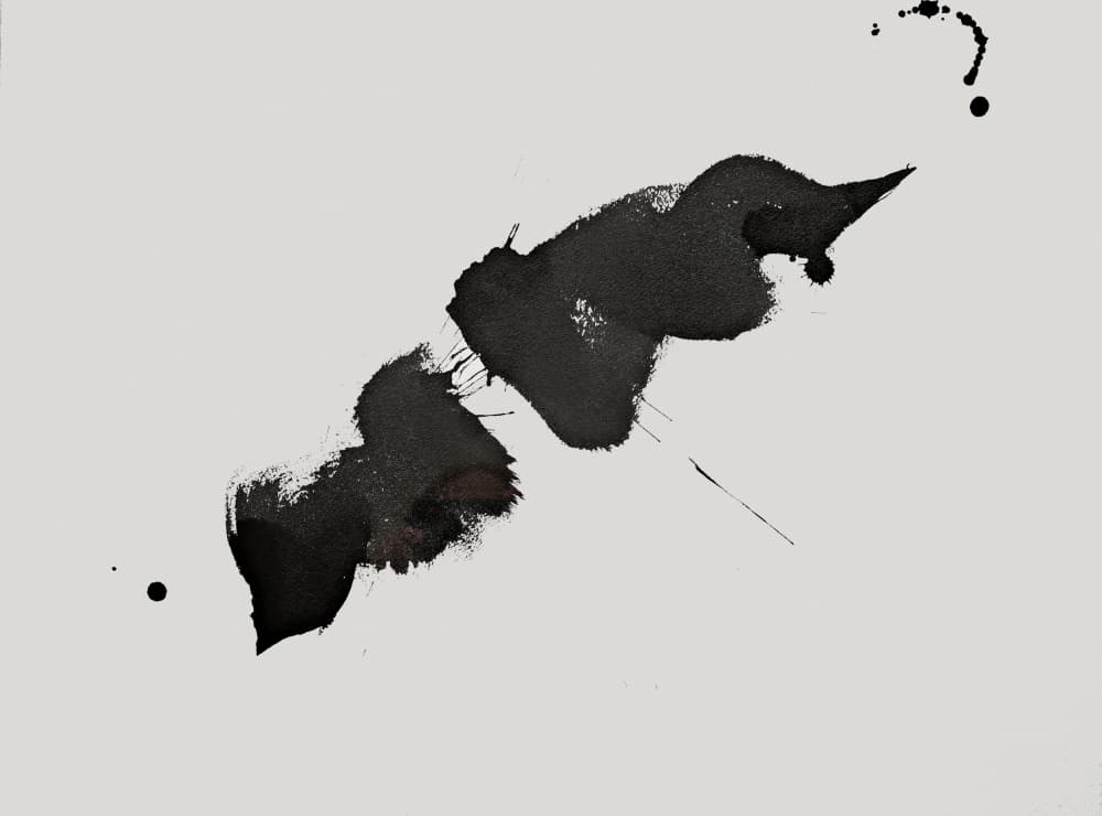 Abstract Ink Splash by Carina Kinnman — canvas wall art