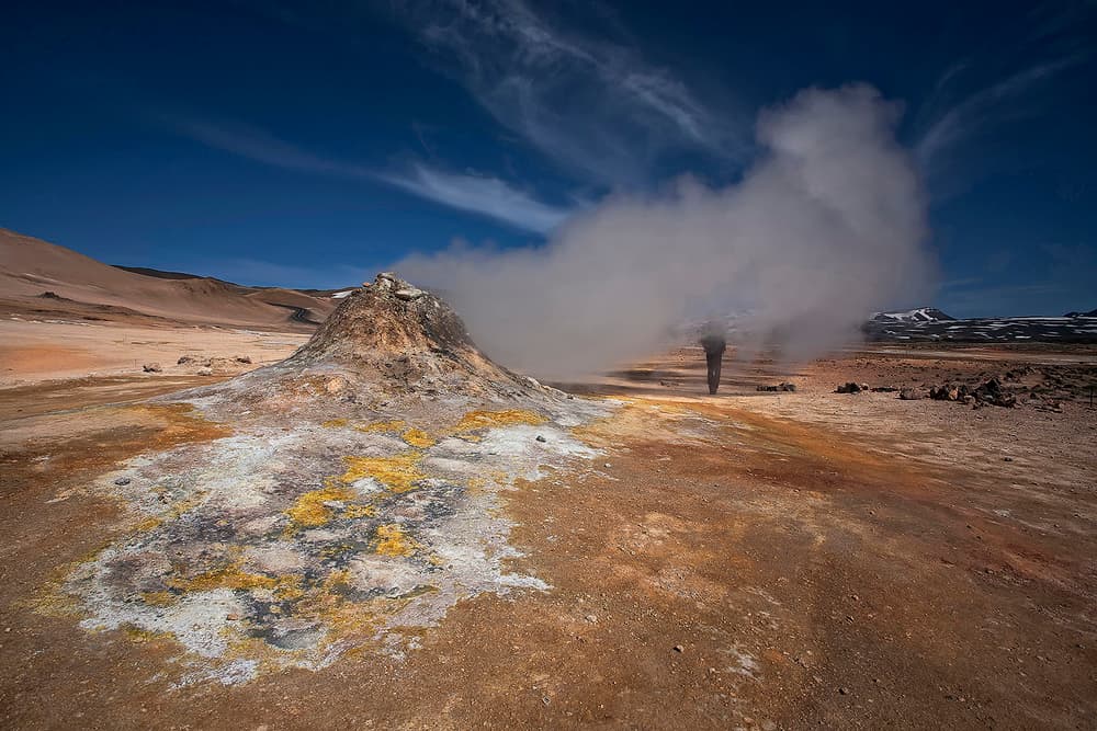 Steaming Geothermal Landscape by Þorsteinn H. Ingibergsson — canvas wall art