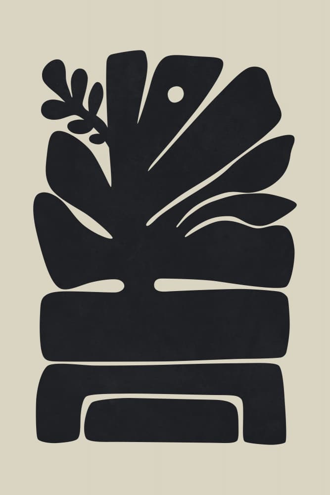 Organic Minimalist Form by amini54 — canvas wall art