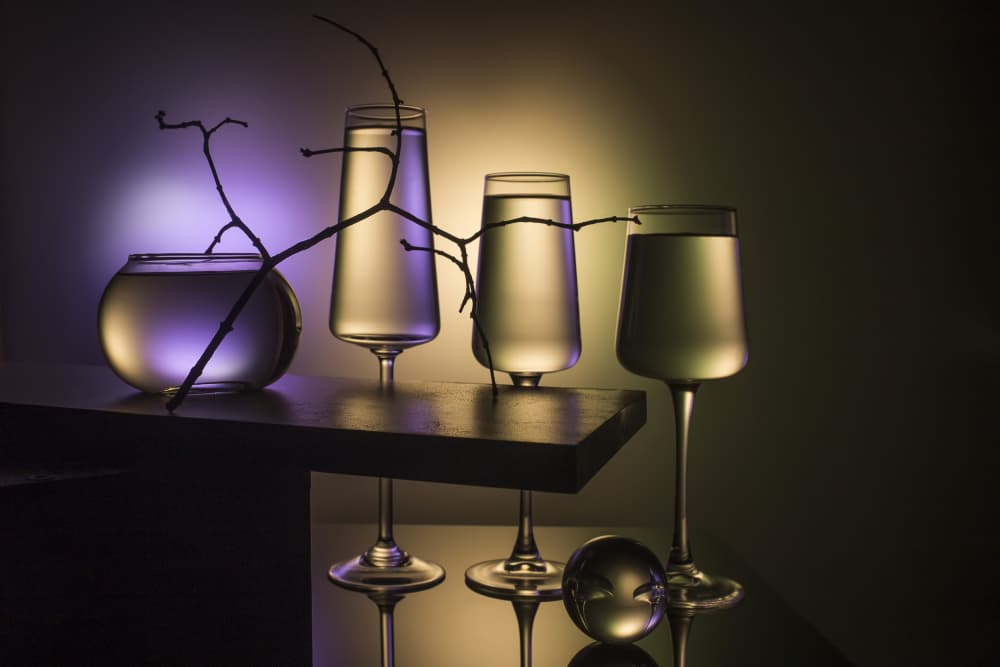 Moody Glass Reflections by Evgeniy Popov — canvas wall art