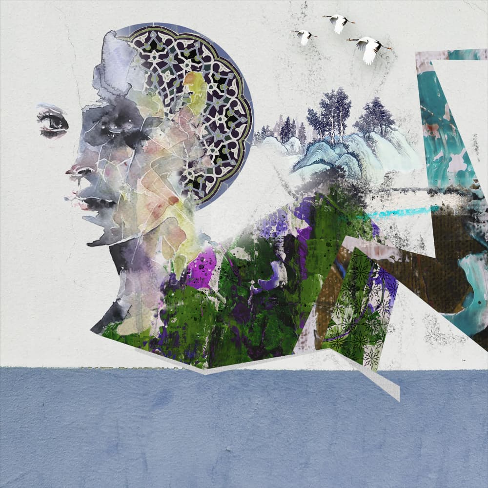 Surreal Mindscape Portrait by Pelin Atilla — canvas wall art