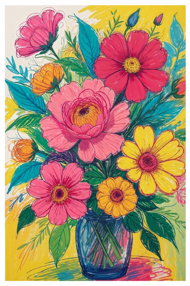 Bloom Flovers by THE MIUUS STUDIO — canvas wall art