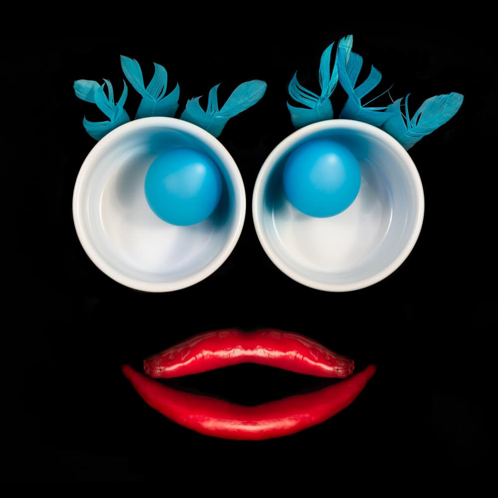Creative Blue Eyed Smile by Rico Cavallo — canvas wall art