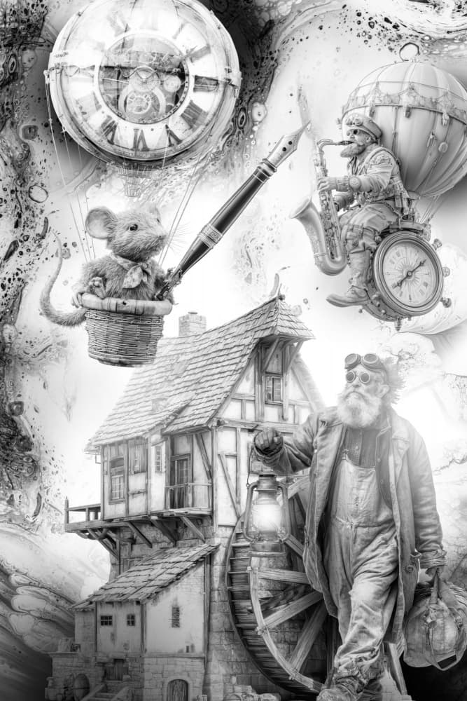 Steampunk Clockwork World by Rafal Kulik — canvas wall art