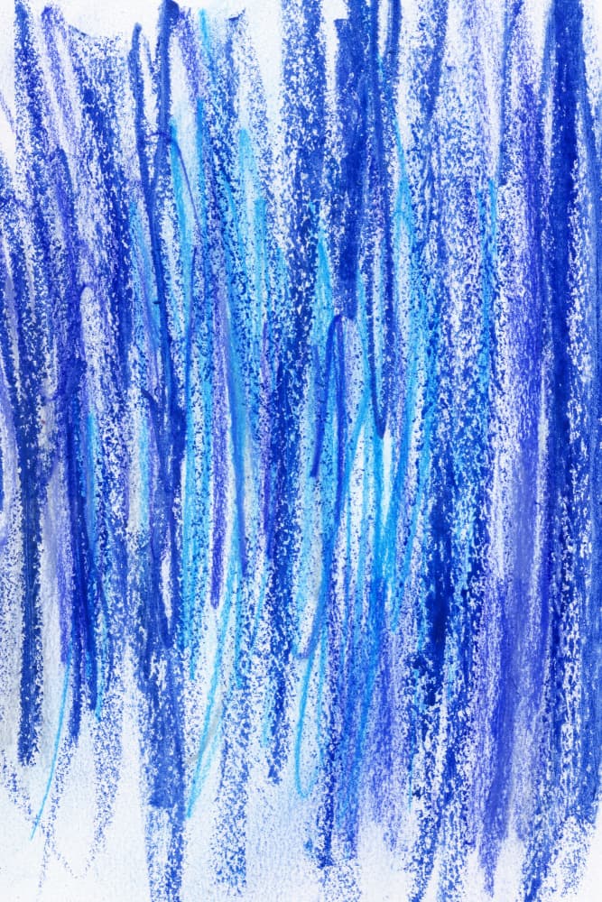 Vertical Blue Streaks by uplusmestudio — canvas wall art