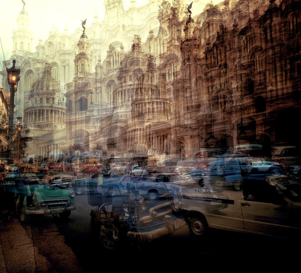 Dreamy City Street by Roxana Labagnara — canvas wall art