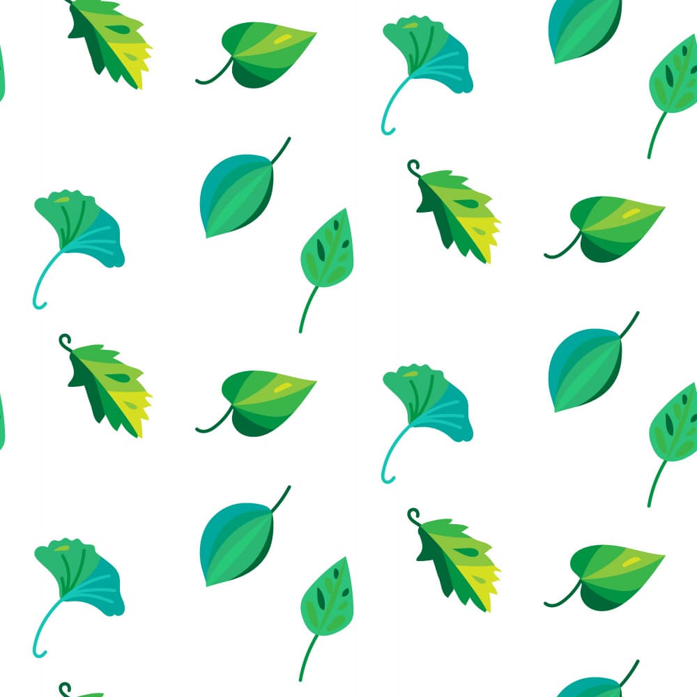 Diverse Green Leaves by Marika Barsrsind — canvas wall art