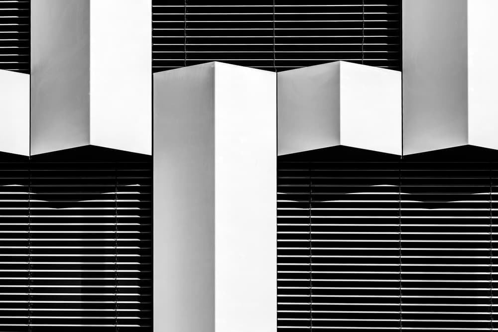 Geometric Architectural Forms by Franco Tessarolo — canvas wall art