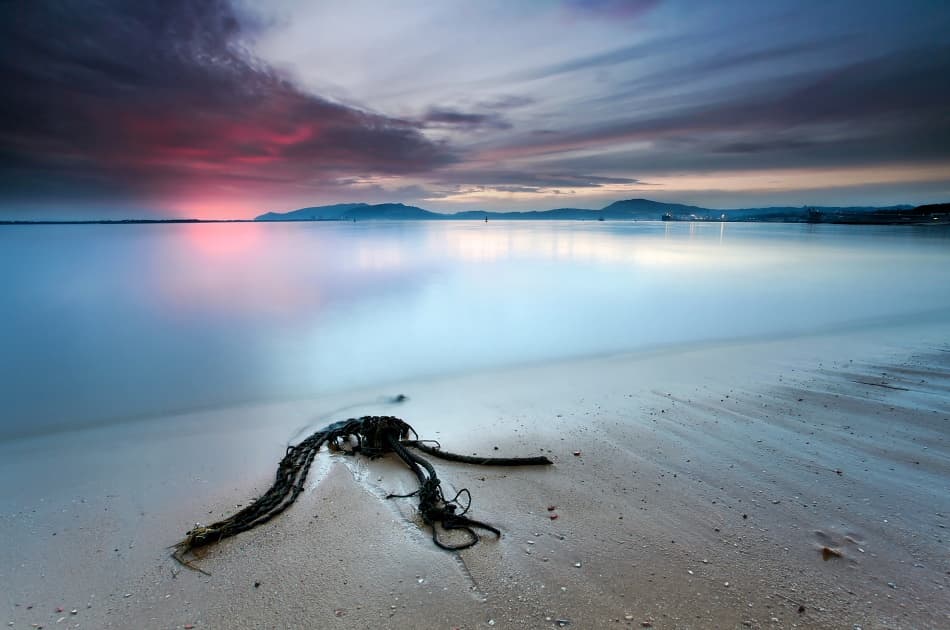 Tranquil Beach Reflection by Rui David — canvas wall art