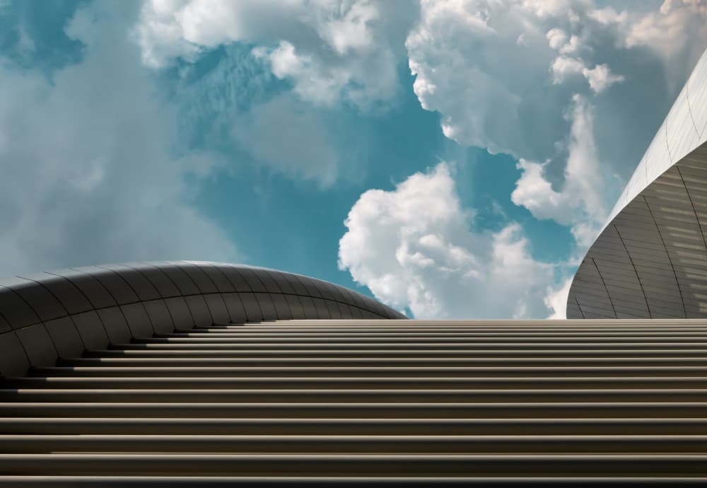 Modern Steps to Sky by Markus Auerbach — canvas wall art